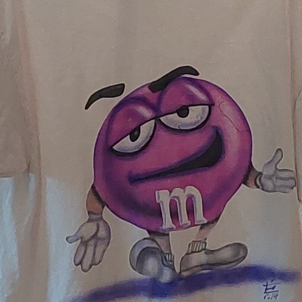 Purple M&M Shirt Men's Size XL